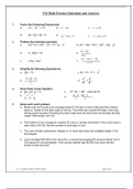 TSI Math Practice Questions and Answers 2.
