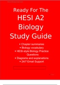 HESI A2 Biology Study Guide