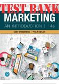 Test Bank For Marketing An Introduction 14th Edition By Gary Armstrong&comma; Philip Kotler &vert; Complete Chapters 1-16