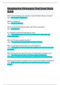Philosophy Final Exam Study Guide&colon;Straighterline Philosophy Final Exam Study Guide&colon; Questions & Answers&colon; Latest Updated APlus Guide 