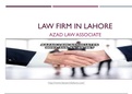 Top Law Firms in Lahore For Best Law Services