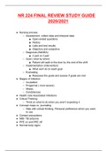 NR 224 FINAL REVIEW STUDY GUIDE 2020&sol;2021