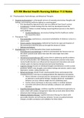 NURSING 349 - ATI RN Mental Health Nursing Edition 11.0 Notes
