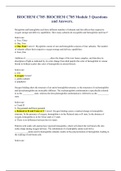 BIOCHEM C785 &sol;BIOCHEM C785 Module 3 Questions and Answers&period;