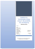 OHBOV14 Verpleegkundige zorg in de praktijk&comma; de verdieping&colon; beleidsnotitie