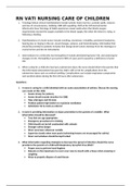 RN VATI Nursing Care of Children &lpar;2021&rpar;