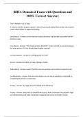  BUNDLE OF RHIA Domain 2  ExamS with Questions and Correct Answers Verified Solutions