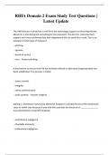 RHIA Domain 2 Exam Study Test Questions &vert; Latest Update