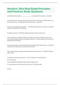 Hondros- Ohio Real Estate Budled Exams with complete solutions&semi;2024&sol;2025&period;