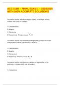 ACC 312G &ndash; FINAL EXAM 1 &ndash; 2024&sol;2025 WITH 100&percnt; ACCURATE SOLUTIONS