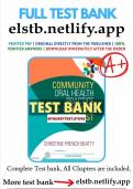 Complete Test Bank Community Oral Health Practice for the Dental Hygienist 4th Edition Beatty Questions & Answers with rationales &lpar;Chapter 1-11&rpar;