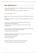 Bio 1320 Exam 2 Questions With Correct Solutions&comma; Already Passed&excl;&excl;