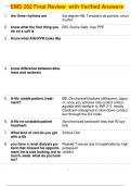 EMS 202 Final Review with Verified Answers