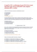 CompTIA ITF&plus; certification Exam &lpar;FC0-U61&rpar; Actual Questions and Answers 2024&sol;2025 with complete solutions&semi;100&percnt; verified