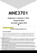 MNE3701 Assignment 1 &lpar;ANSWERS&rpar; Semester 1 2025 - DISTINCTION GUARANTEED