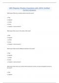 MRI Registry Review Questions with 100&percnt; Verified Correct Answers