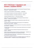 ACC 312G Exam 1 Questions and answers &vert; Updated 2024&sol;25
