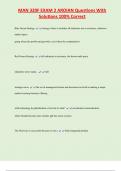 MAN 320F EXAM 2 AROIAN Questions With  Solutions 100&percnt; Correct