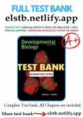 Developmental Biology 12th Edition &ndash; Barresi &vert; Test Bank Style Study Guide With Verified Answers &vert; Complete Exam Prep 2026&sol;2027