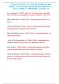 TEXAS ESTHETICIAN STATE BOARD EXAM 2024&vert; 155 ACTUAL EXAM QUESTIONS WITH 100&percnt; CORRECT ANSWERS&vert; RATED A&plus;