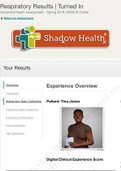 Tina Jones | Respiratory | Completed | Shadow Health 2 