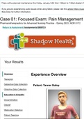 NGR 6172 - Pain Management Shadow Health Exam- Education and Empathy &lpar;Tanner Bailey&rpar;