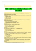 NSG 6420 Week 5 Midterm Exam 1 A+ GRADED