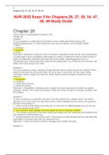 NUR 2032 Exam 3 for Chapters 26, 27, 28, 34, 47, 48, 49 Study Guide