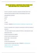 ATI RN MATERNAL NEWBORN PROCTORED 2019 NGN &lpar;REVISED FULL EXAM&rpar; 2023-2024