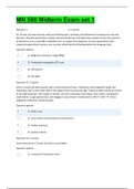 MN 580 Midterm Exam with Answers (Set 1) Latest Update Summer 2020