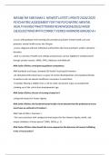 NR548&sol; NR 548 EXAM 1&colon; NEWEST LATEST UPDATE 2024&sol; 2025 PSYCHIATRIC ASSESSMENT FOR THE PSYCHIATRIC-MENTAL HEALTH NURSE PRACTITIONER REVIEW WEEK 1&2QUESTIONS WITH CORRECT VERIED ANSWERS GRADED A&plus;