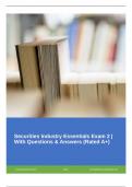 Securities Industry Essentials Exam 2 &vert; With Questions & Answers &lpar;Rated A&plus;&rpar;
