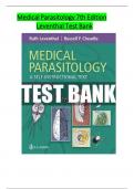 TEST BANK for Medical Parasitology&colon; A Self-Instructional Text&comma; 7th Edition by Leventhal&semi; Cheadle&comma; All 11 Chapters Covered&comma; Verified Latest Edition