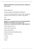 PHM 325 MIDTERM 1 QUESTIONS WITH COMPLETE SOLUTIONS