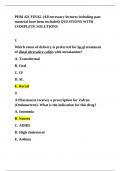 PHM 421 FINAL &lpar;All necessary lectures including past material have been included&rpar; QUESTIONS WITH COMPLETE SOLUTIONS