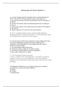 Pharmacology PN Hesi V2. PRACTICE EXAM QUESTIONS WITH CORRECT  ANSWERS 