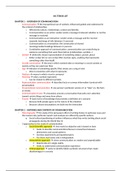 Terms list of all content from both the literature and the lectures