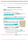 BIOL MISC Copy of Cell Division Student Exploration Sheet 