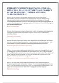 EMERGENCY MEDICINE EOR EXAM LATEST 2024- 2025 ACTUAL EXAM 250 QUESTIONS AND CORRECT  DETAILED ANSWERS &lpar;VERIFIED ANSWERS&rpar; &vert;  ALREADY GRADED A&plus;