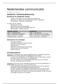 Samenvatting Nederlandse communicatie Rechtspraktijk 