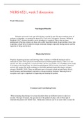 NURS 6521&comma; week 5 discussion 