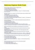 Stationary Engineer Boiler Questions with correct Answers