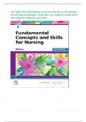 TEST BANK FOR FUNDAMENTAL CONCEPTS AND SKILLS FOR NURSING 6TH EDITION BY WILLIAMS &vert; CHAPTERS 1-41&vert; COMPLETE GUIDE WITH 100 &percnt;VERIFIED ANSWERS &vert;2024&sol;2025