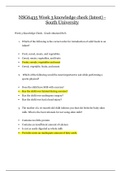 NSG6435 Week 3 &sol; NSG 6435 Version 3 knowledge check &lpar;latest&rpar; - South University