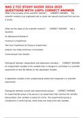 NAS 2 TCC STUDY GUIDE 2024-2025 QUESTIONS WITH 100&percnt; CORRECT ANSWER     