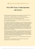 WGU D077 Exam&period; Verified Questions and Answers