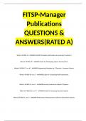 FITSP-Manager Publications QUESTIONS & ANSWERS&lpar;RATED A&rpar;