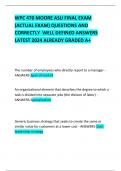 WPC 470 MOORE ASU FINAL EXAM  &lpar;ACTUAL EXAM&rpar; QUESTIONS AND CORRECTLY  WELL DEFINED ANSWERS LATEST 2024 ALREADY GRADED A&plus; 