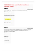 NURS6531 final exam 1 Questions and Answers 