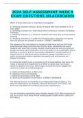 2024 SELF-ASSESSMENT WEEK 9 EXAM QUESTIONS &lpar;BLACKBOARD&rpar;